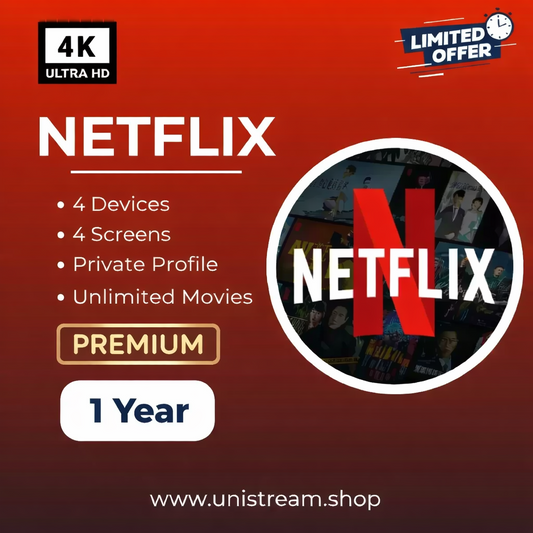 Netflix Premium 1 Año | Acceso Completo 4K